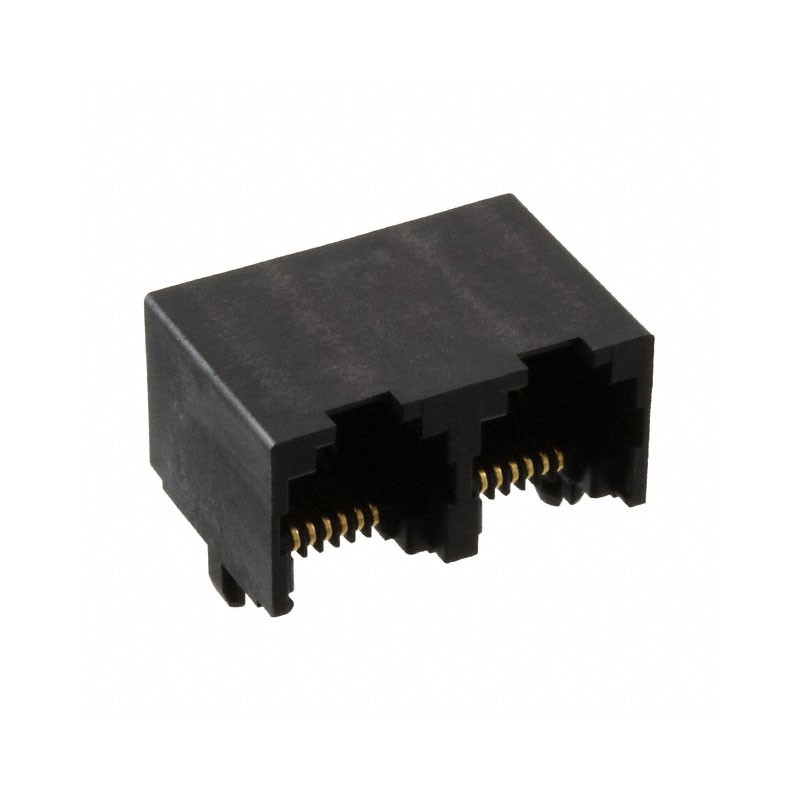 10 pcs : 0438146621 - CONN MOD JACK 6P6C R/A UNSHLD