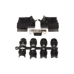 10 pcs : MHD45PPK9-DB9S-K - 9 WAY D-SUB HOOD PLASTIC SIDE EN