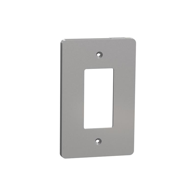 10 pcs : SQWS141001GY - 1 GANG MID+ WALL PLATE GY