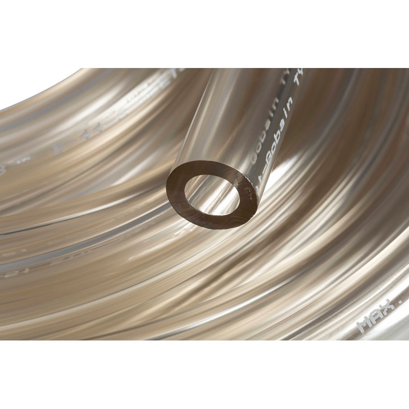 1 pcs - Saint Gobain Tygon® B-44-4X Flexible Tube, Special PVC, 9.5mm ID, 12.7mm OD, Clear, 15m