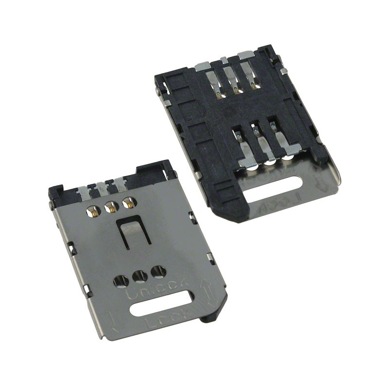 10 pcs : 0473882001 - CONN SIM CARD HINGED TYPE R/A