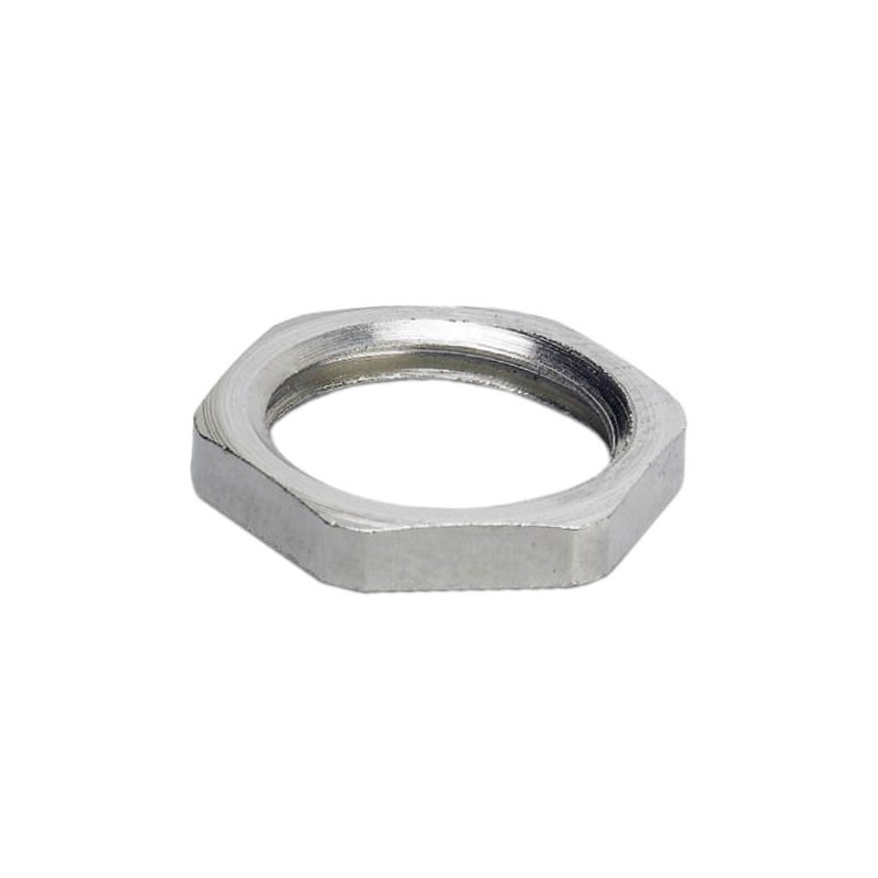 10 pcs : 1412077 - CONN HEX NUT SILVER