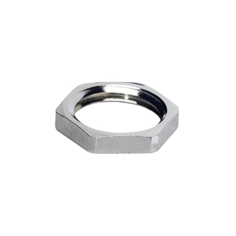 10 pcs : 1412508 - CONN HEX NUT SILVER