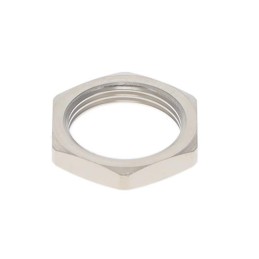 10 pcs : GEA.0S.240.LN - CONN HEX NUT SILVER