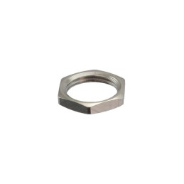 10 pcs : GEA.1S.240.LN - CONN HEX NUT SILVER