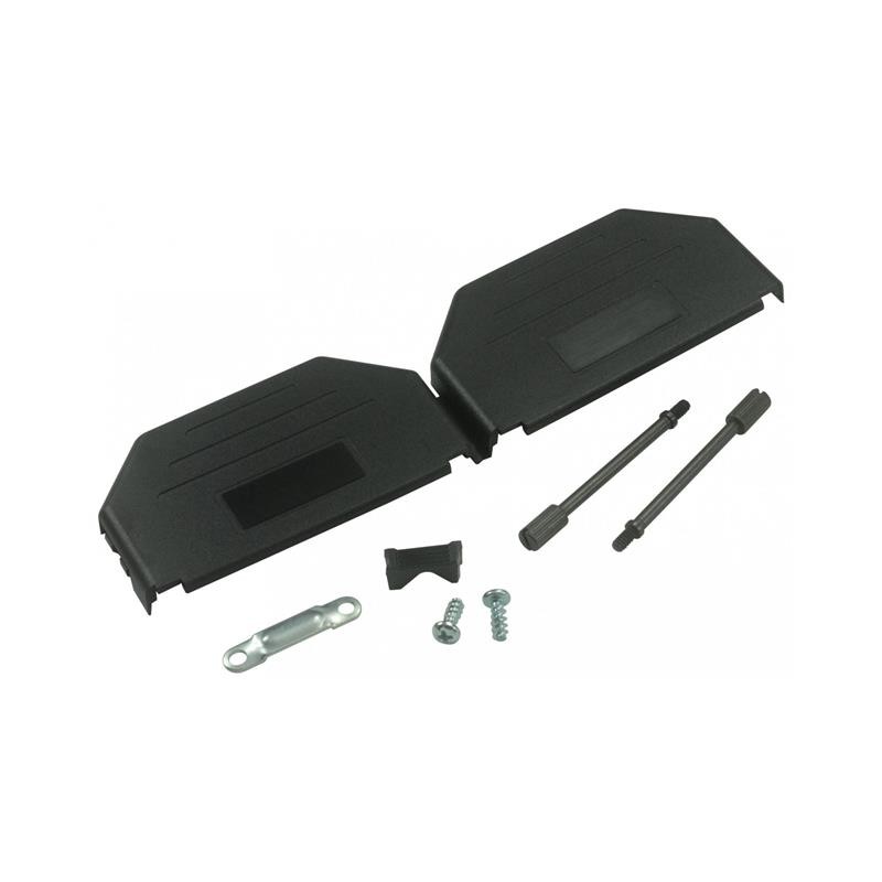 10 pcs : MHDPPK37-K - 37 WAY D-SUB HOOD PLASTIC SNAP L