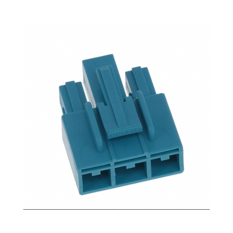 10 pcs : 0351510314 - CONN HSG PLUG 3POS 7.30MM BLUE