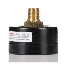 1 pcs - RS PRO BSP 1/4 Analogue Vacuum Gauge 0bar Back Entry, -1bar min.