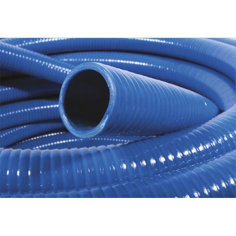 1 pcs - RS PRO Hose Pipe, PVC, 76mm ID, 87.6mm OD, Blue, 10m