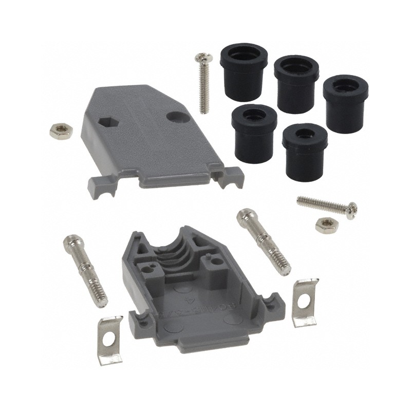 10 pcs : 979-015-010R031 - CONN BACKSHELL 15POS 180DEG GRAY