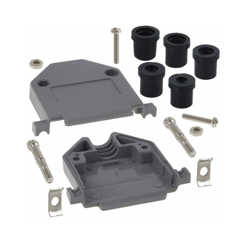 10 pcs : 979-025-010R031 - CONN BACKSHELL 25POS 180DEG GRAY