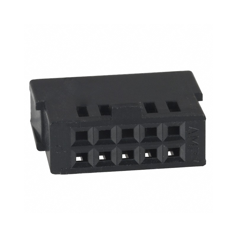 10 pcs : 487223-1 - CONN FFC RCPT HSG 10POS 2.54MM