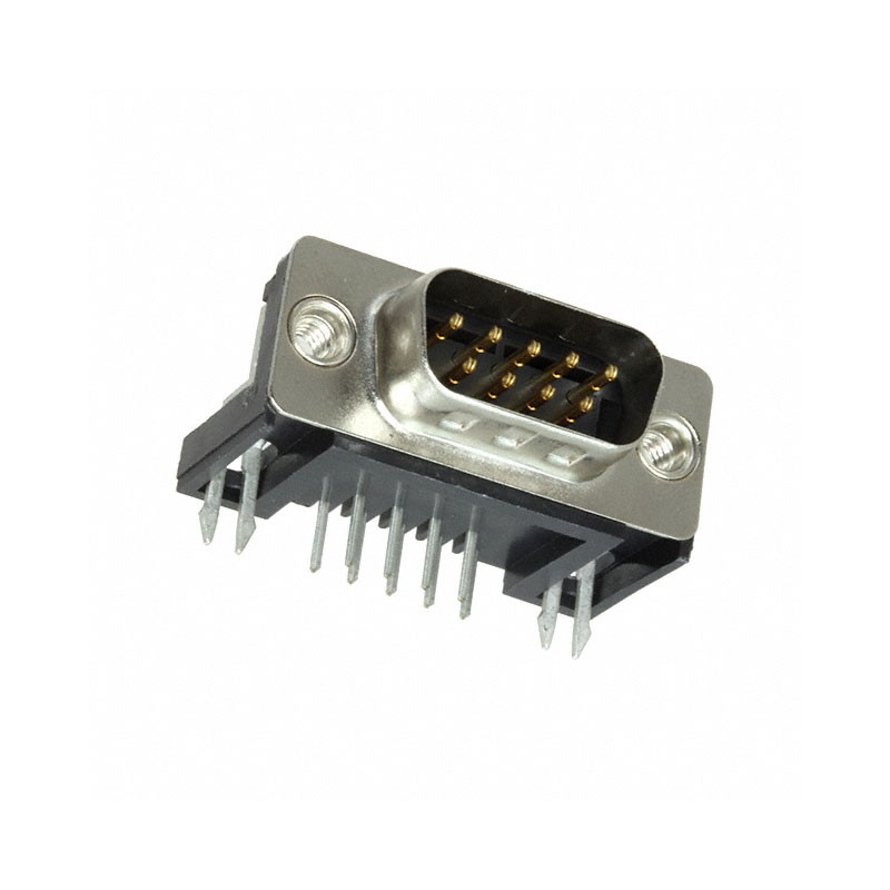 10 pcs : 2301843-1 - CONN D-SUB PLUG 9POS R/A SLDR