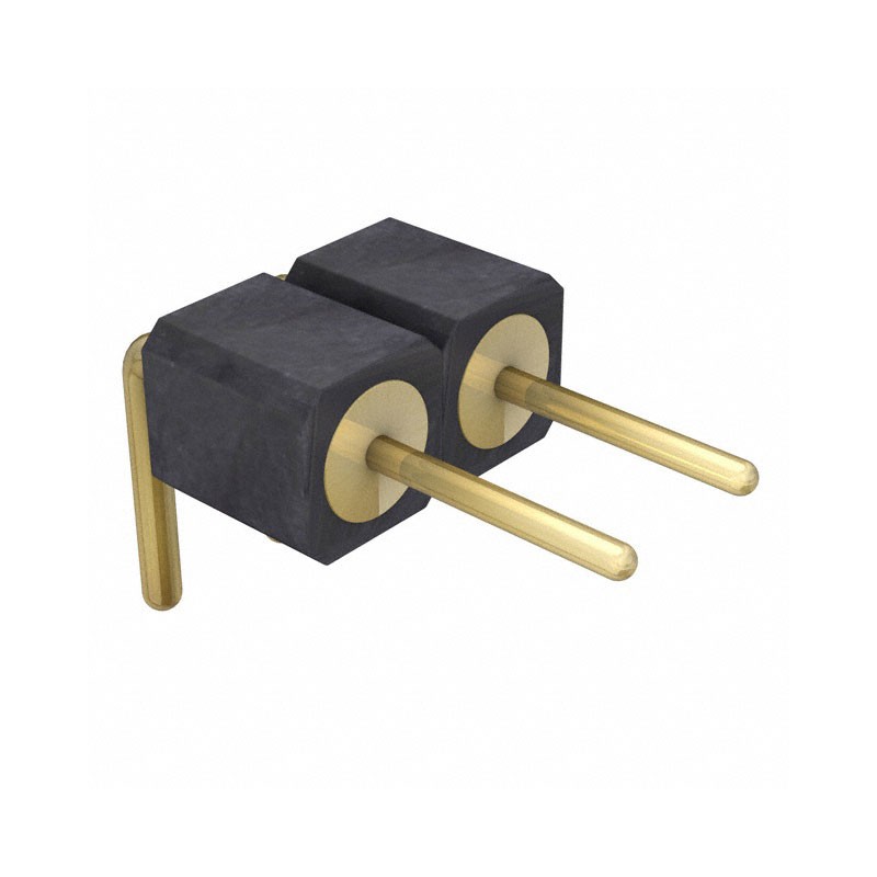 10 pcs : 399-10-102-10-009101 - CONN HEADER R/A 2POS 2.54MM