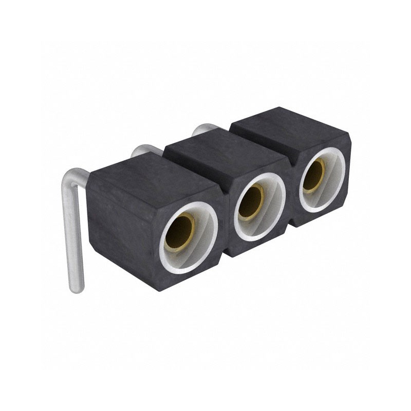 10 pcs : 399-83-103-10-003101 - CONN SOCKET 3P 0.1 GOLD PCB R/A