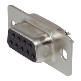 10 pcs : K85X-EA-9S - CONN D-SUB RCPT 9P VERT SLDR CUP