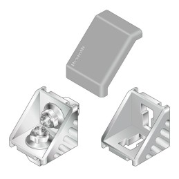1 pcs - Bosch Rexroth M8 Angle Bracket Connecting Component, Strut Profile 40 mm, Groove Size 10mm