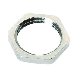 10 pcs : 21010000008 - CONN LOCKNUT PG9 SILVER