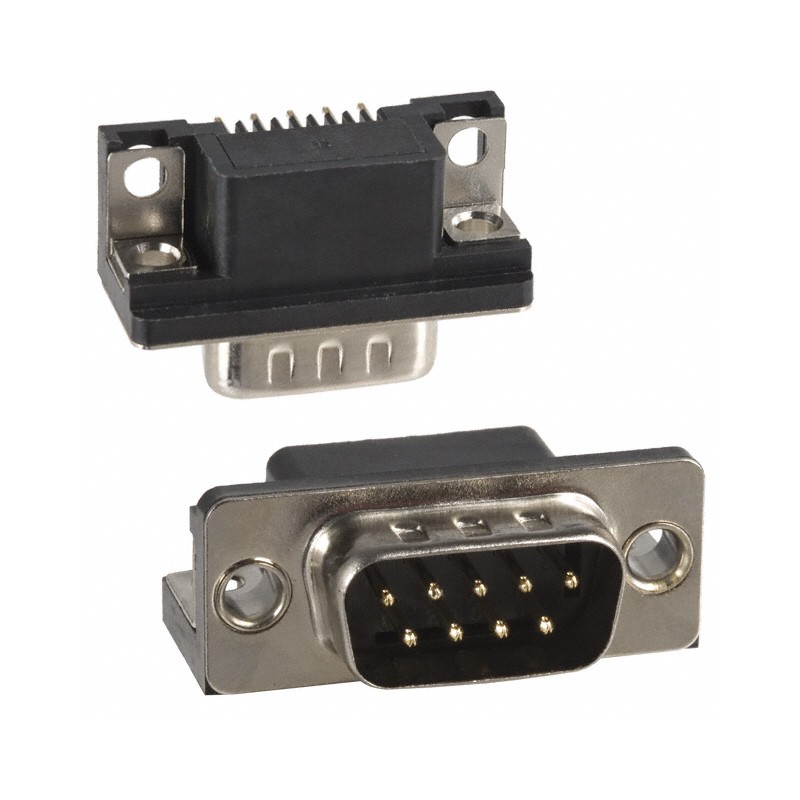 10 pcs : 182-009-113R161 - CONN D-SUB PLUG 9POS R/A SLDR