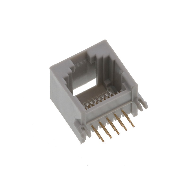 10 pcs : GLX-N-1010M - MODJACK LOW/PROF RT&lt 10P10C GREY