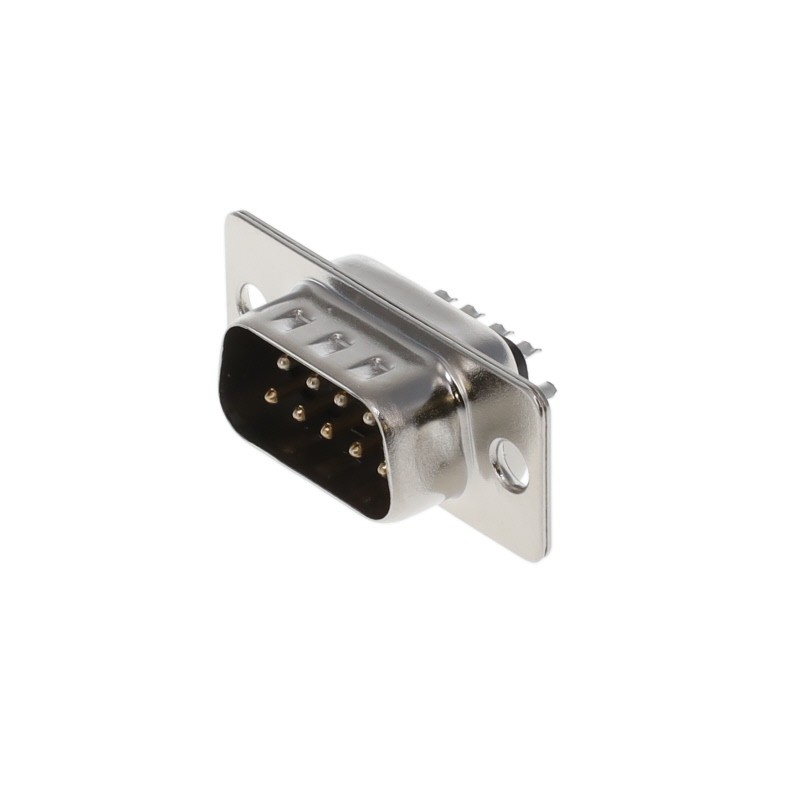 10 pcs : K85X-EA-9P - CONN D-SUB PLUG 9P VERT SLDR CUP