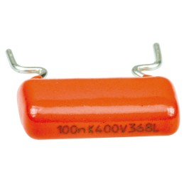 5 pcs - Vishay 368, MKT368 Polyester Film Capacitor, 220 V ac, 400 V dc, ±10%, 100nF, Through Hole