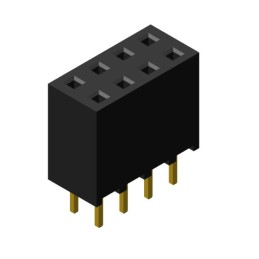 10 pcs : FHMD-DA008G1NBON-B - FEMALE HEADER VERTICAL THROUGH H