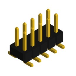 10 pcs : PHDD-SS010G1ABOGE-B005 - MALE HEADER VERTICAL SMD 10POS G