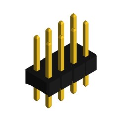 10 pcs : PHED-DS008G1ABOGA-A006 - MALE HEADER VERTICAL THROUGH HOL