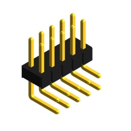 10 pcs : PHED-RS010G1ABOGA-C006 - MALE HEADER RIGHT ANGLE THROUGH