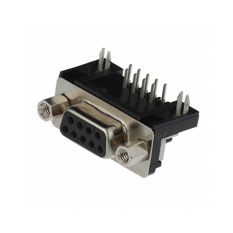 10 pcs : 2301844-2 - CONN D-SUB RCPT 9POS R/A SLDR