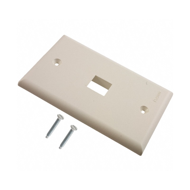 10 pcs : NK1FNIW - FACEPLATE SNGL GANG 1PORT WHITE