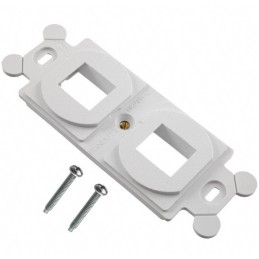 10 pcs : NK2106MFIW - MOD FRAME SNGL GANG 2PORT WHITE