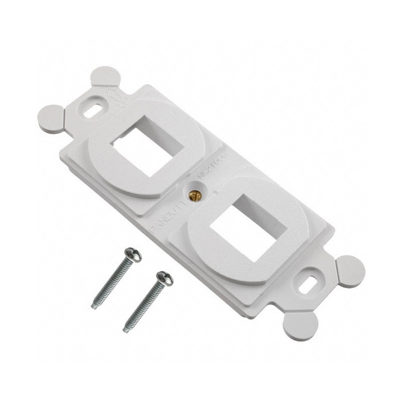 10 pcs : NK2106MFIW - MOD FRAME SNGL GANG 2PORT WHITE