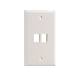 10 pcs : NK2FNIG - FACEPLATE SNGL GANG 2PORT GRAY