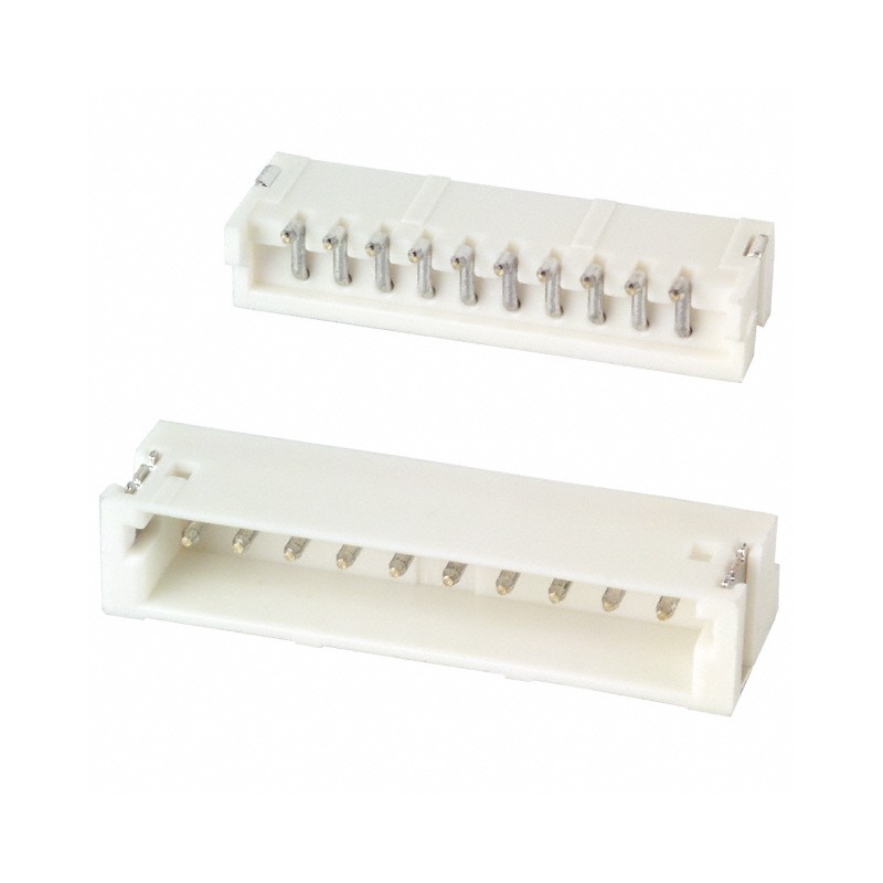 10 pcs : S10B-ZR-SM4A-TF - CONN HEADER SMD R/A 10POS 1.5MM