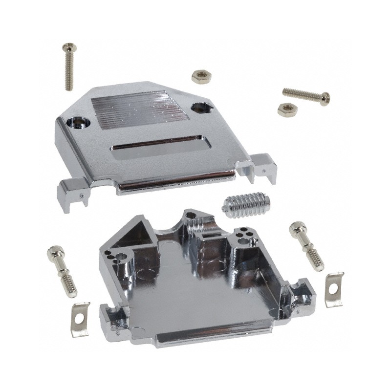 10 pcs : 978-025-020R121 - CONN BACKSHELL 25POS 180DEG SHLD