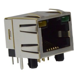 10 pcs : GWLX-S9-88-Y/G - MODJACK LOW/PROF RT&lt 8P8C SHIELD