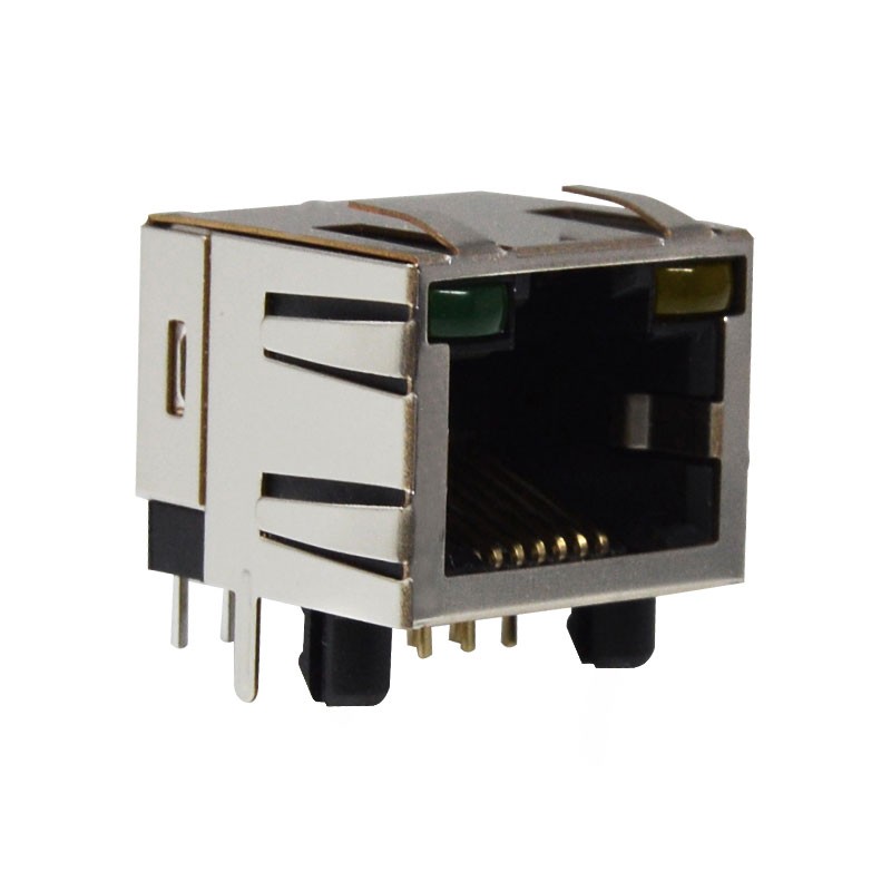 10 pcs : GWLX-S9-88-G/Y - CONN MOD JACK 8P8C R/A SHLD