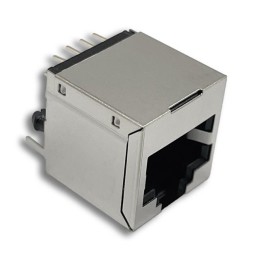 10 pcs : PCRJ45AUE - RJ45 CONNECTOR, STRAIGHT (TOP EN