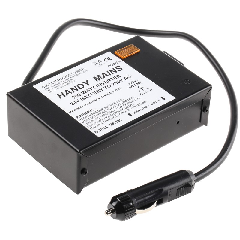 1 pcs - Custom Power Design Quasi Sine Wave 200W Power Inverter, 22 - 30V dc Input, 230V ac Output