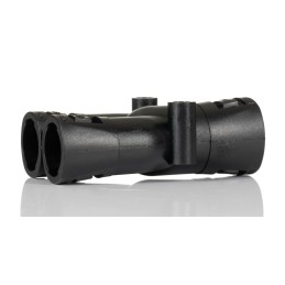 10 pcs - Adaptaflex Y Piece, Conduit Fitting, 16mm Nominal Size, Nylon 66, Black