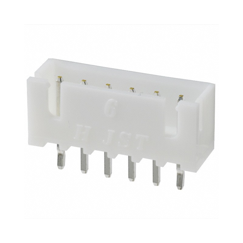 10 pcs : B6B-XH-A - CONN HEADER VERT 6POS 2.5MM