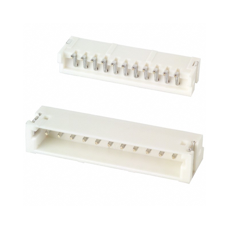 10 pcs : S11B-ZR-SM4A-TF - CONN HEADER SMD R/A 11POS 1.5MM