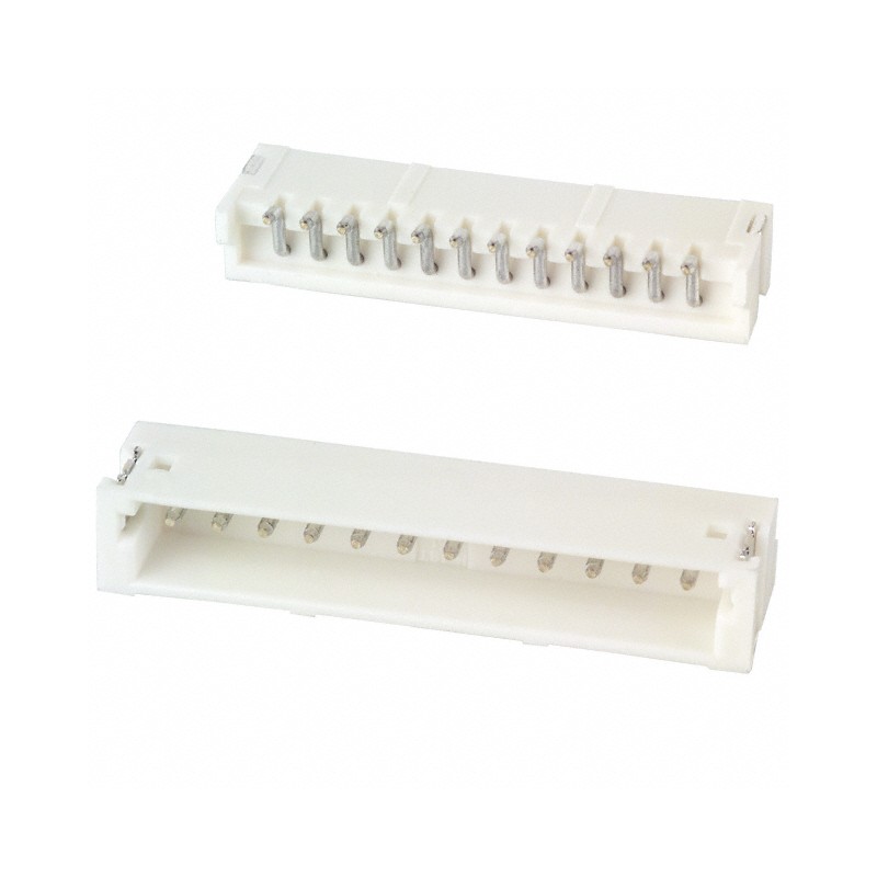 10 pcs : S12B-ZR-SM4A-TF - CONN HEADER SMD R/A 12POS 1.5MM