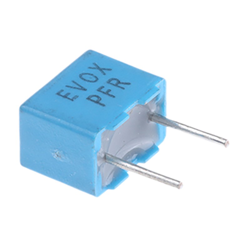 5 pcs - KEMET PFR510 Polypropylene Film Capacitor, 250 V ac, 630 V dc, ±5%, 100pF, Through Hole
