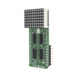 1 pcs - MikroElektronika MIKROE-2790, 7 x 10 Y Click LED Matrix Display Development Board With 74HC595
