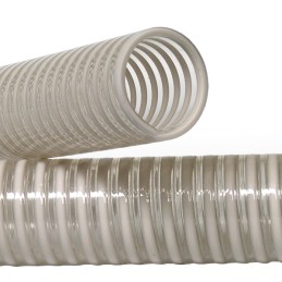 1 pcs - TRICOFLEX Spirabel SNT-S PVC, Hose Pipe, 50mm ID, 56.6mm OD, Clear, 25m