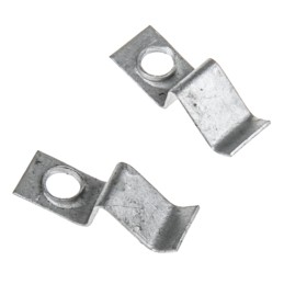 100 pcs - UVOX Galvanised Steel Spring Clip, 16.5mm x 7mm x 6mm, 4mm