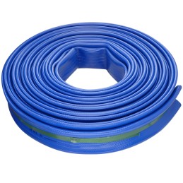 1 pcs - TRICOFLEX Tricoflat PVC, Hose Pipe, 50mm ID, 54.4mm OD, Blue, 25m